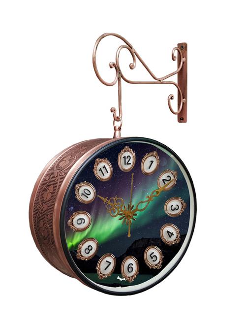 vintage double sided station clock - 18720290 - Very Small Image - 1