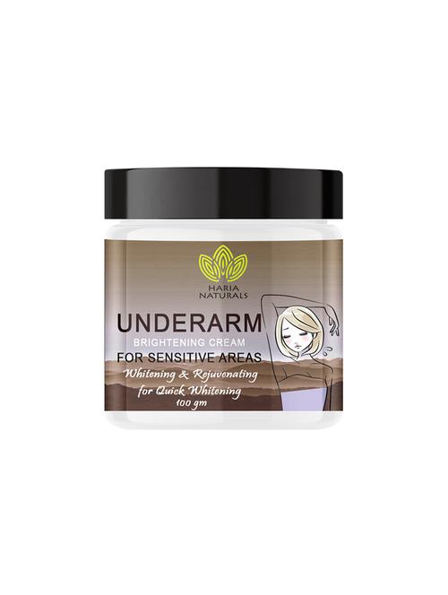 haria naturals 100% effective underarm crèam removes dark spots, evens out skin tone & nourishes skin 100gms - 18721538 - Very Small Image - 1