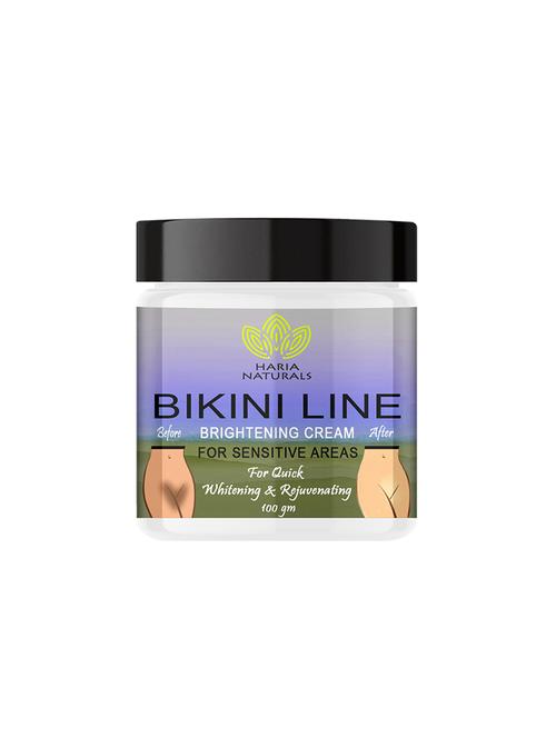 haria naturals 100% effective bikini line crèam removes dark spots, evens out skin tone & nourishes skin 100gms - 18721607 - Very Small Image - 1