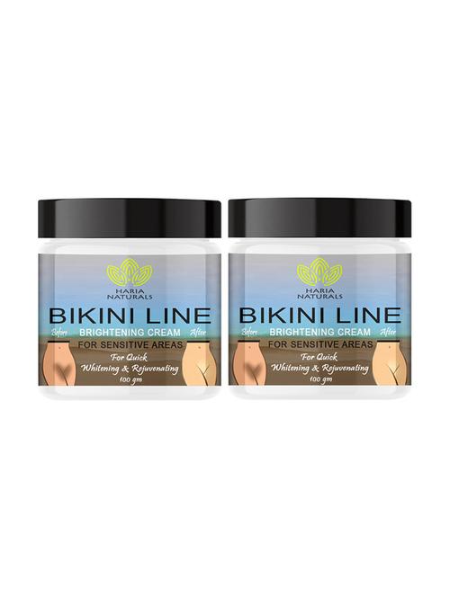 haria naturals 100% effective bikini line crèam removes dark spots, evens out skin tone & nourishes skin 200gms - 18721621 - Very Small Image - 1