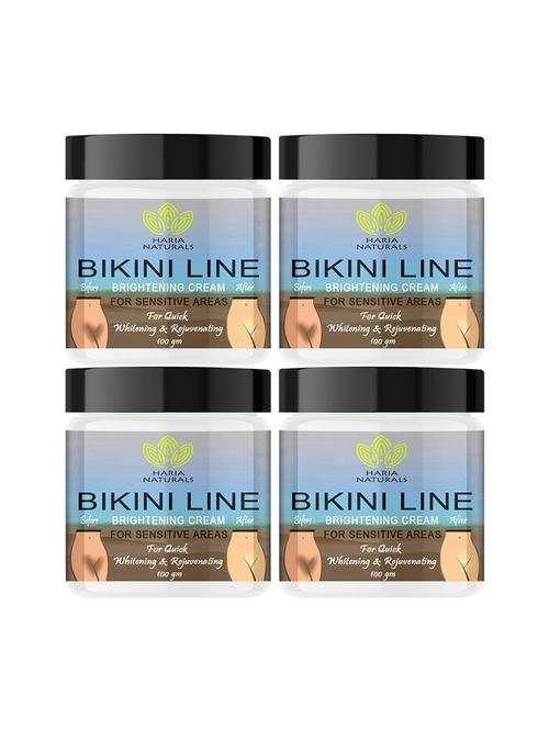 haria naturals 100% effective bikini line crèam removes dark spots, evens out skin tone & nourishes skin 400gms - 18721623 - Very Small Image - 1