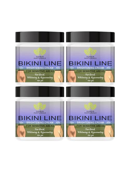 haria naturals 100% effective bikini line crèam removes dark spots, evens out skin tone & nourishes skin 400gms - 18721631 - Very Small Image - 1