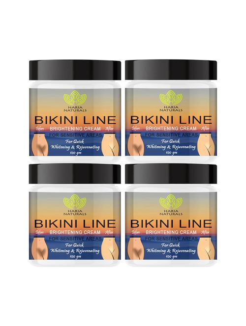 haria naturals 100% effective bikini line crèam removes dark spots, evens out skin tone & nourishes skin 400gms - 18721635 - Very Small Image - 1