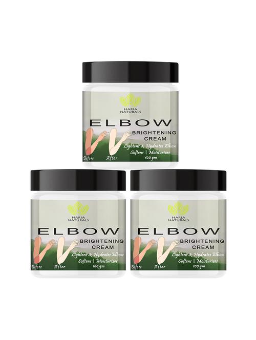 haria naturals 100% effective elbow crèam removes dark spots, evens out skin tone & nourishes skin 300gms - 18721667 - Very Small Image - 1