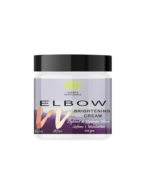 haria naturals 100% effective elbow crèam removes dark spots, evens out skin tone & nourishes skin 100gms - 18721669 - Very Small Image - 1
