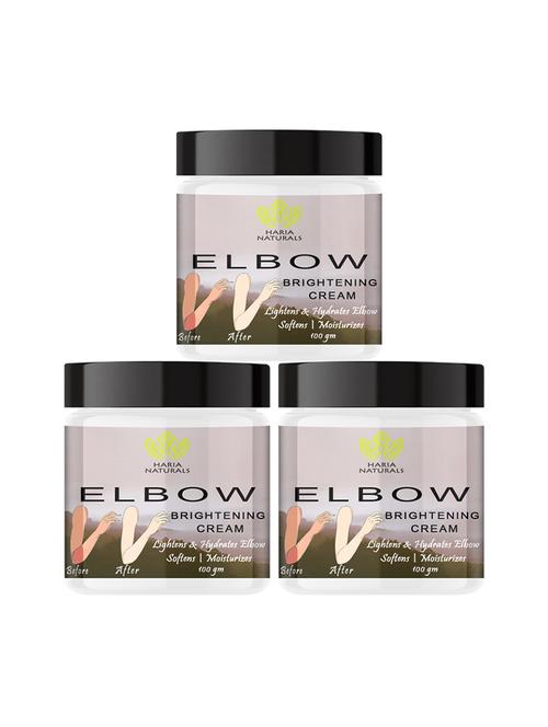 haria naturals 100% effective elbow crèam removes dark spots, evens out skin tone & nourishes skin 300gms - 18721679 - Very Small Image - 1