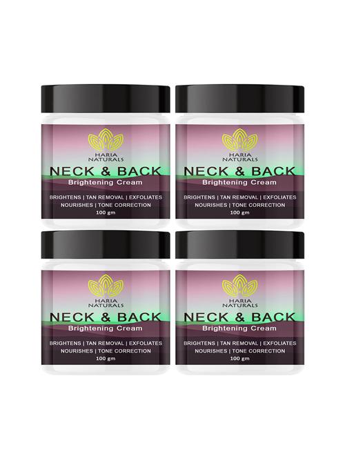 haria naturals 100% effective neck & back crèam removes dark spots, evens out skin tone & nourishes skin 400gms - 18721758 - Very Small Image - 1