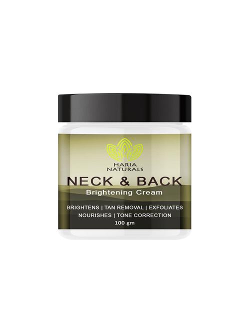 haria naturals 100% effective neck & back crèam removes dark spots, evens out skin tone & nourishes skin 100gms - 18721763 - Very Small Image - 1
