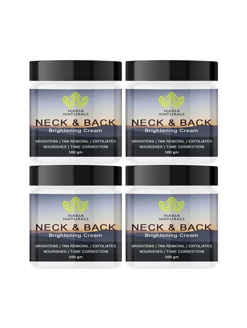 haria naturals 100% effective neck & back crèam removes dark spots, evens out skin tone & nourishes skin 400gms - 18721770 - Very Small Image - 1
