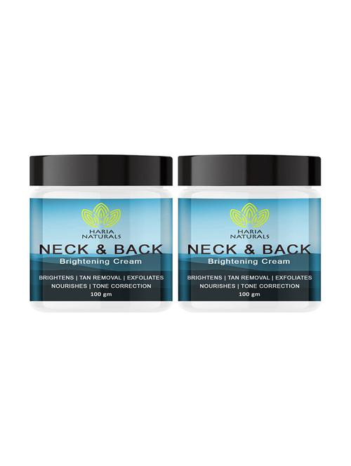 haria naturals 100% effective neck & back crèam removes dark spots, evens out skin tone & nourishes skin 200gms - 18721772 - Very Small Image - 1