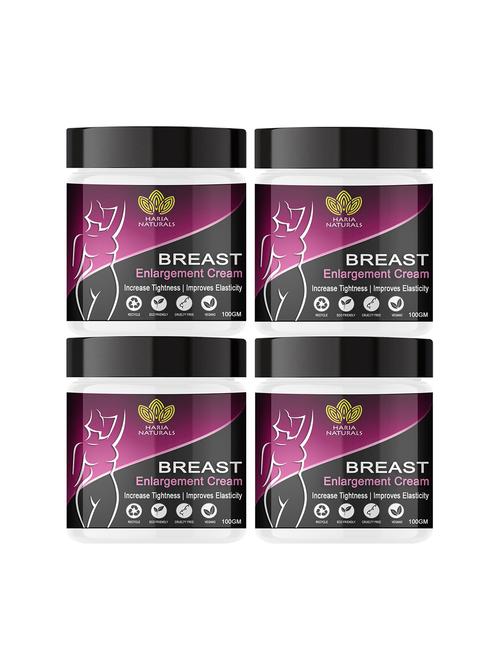 haria naturals 100% effective breast enlargement cream - breast firming, tightening, big boobs, bigger bust for women 400gms - 18721802 - Very Small Image - 1