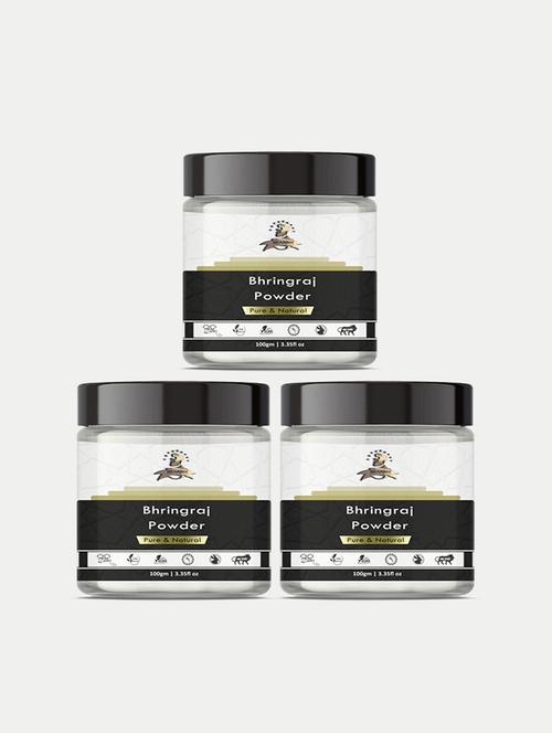 beardox 100% pure & natural bhringraj powder reduces fine lines, wrinkles & patchy skin, promotes healthy hair growth - 18721841 - Very Small Image - 1
