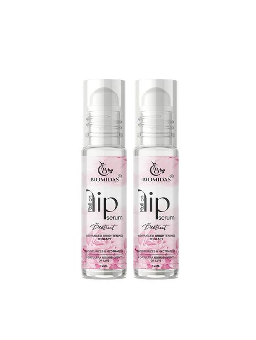 pack of 2 biomidas premium quality roll on lip serum - 18722529 - Very Small Image - 1