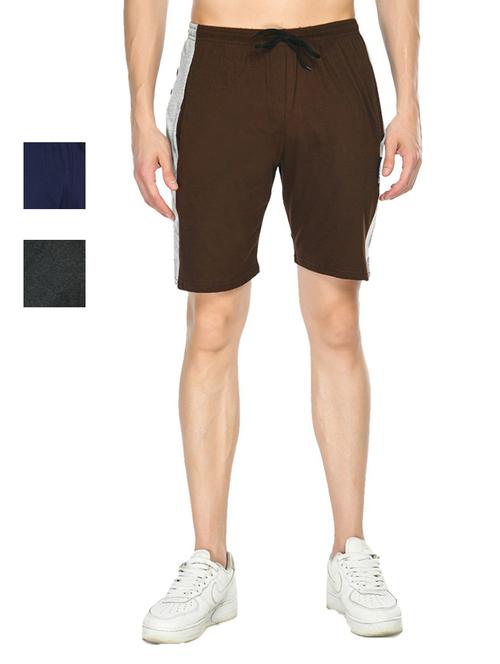 pack of 3 mid rise side taped shorts - 18722971 - Very Small Image - 1