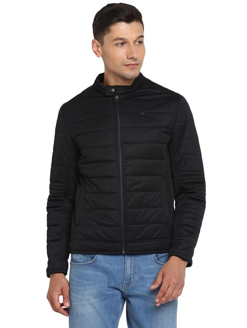 black solid quilted jacket - 18730559 - Very Small Image - 1
