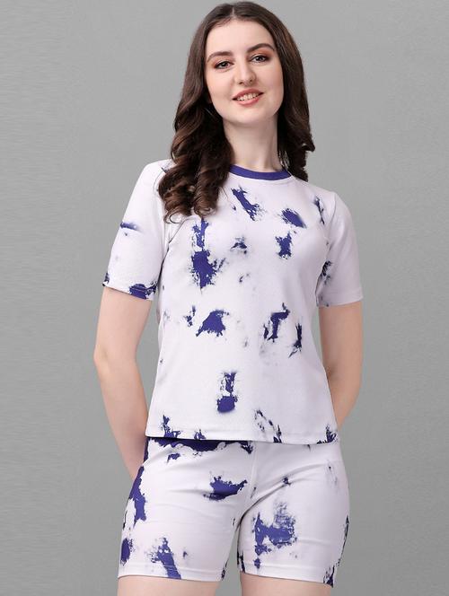 printed nightwear shorts set  - 18736115 - Very Small Image - 1