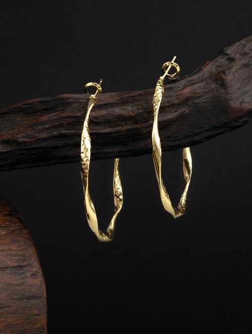 gold brass hoop earring - 18736176 - Very Small Image - 1