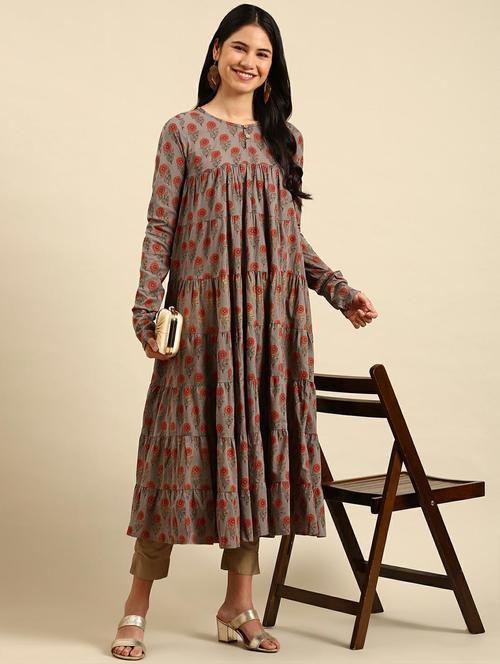 women's tiered kurta - 18736700 - Very Small Image - 1