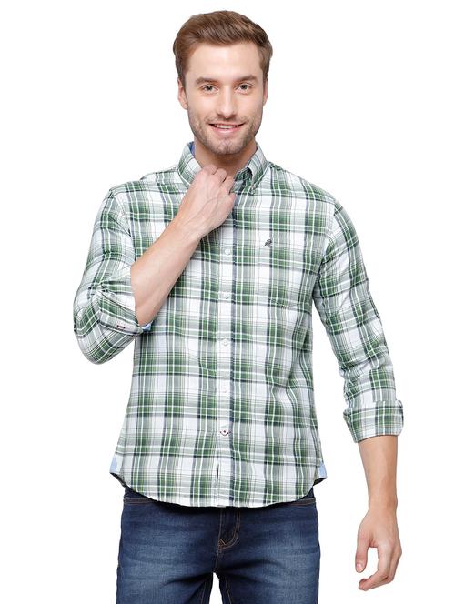 green checkered casual shirt - 18738226 - Very Small Image - 1
