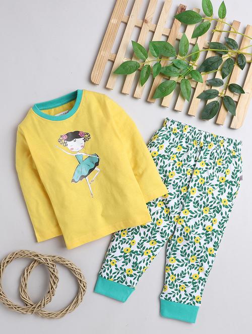 pink printed nightwear set - 18738991 - Very Small Image - 1