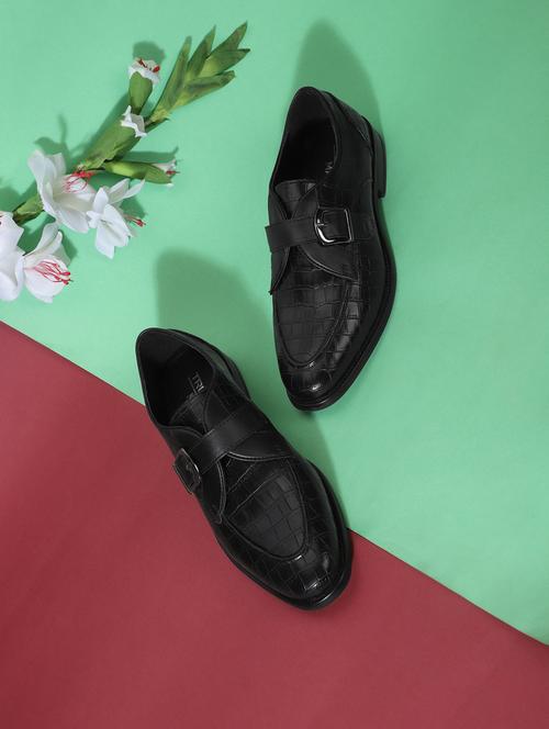 black pu slip on loafers - 18739091 - Very Small Image - 1