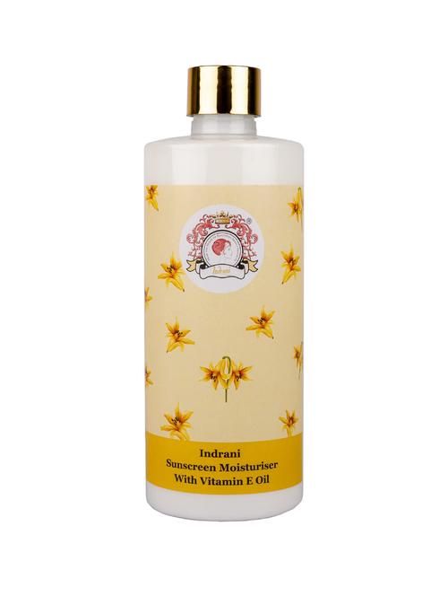 indrani sunscreen moisturiser with vitamin ?e? oil for women makes your skin clean and dust free 500 ml - 18739100 - Very Small Image - 1