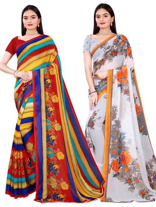 women's saree combo with blouse - 18741417 - Very Small Image - 1
