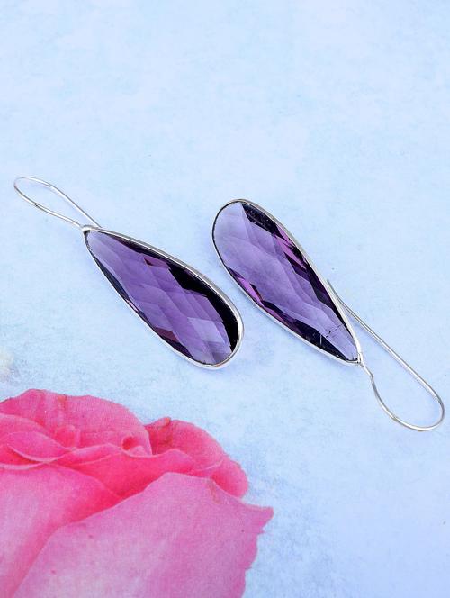purple brass studs earring - 18743483 - Very Small Image - 1