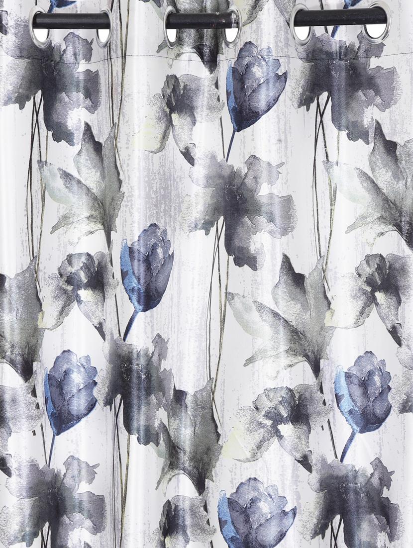 home sizzler abstract flower polyester semi-transparent curtains - 18743654 - Zoom Image - 4