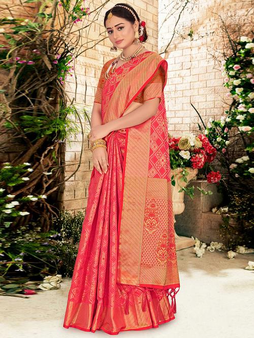 women's banarasi saree - 18750856 - Very Small Image - 1