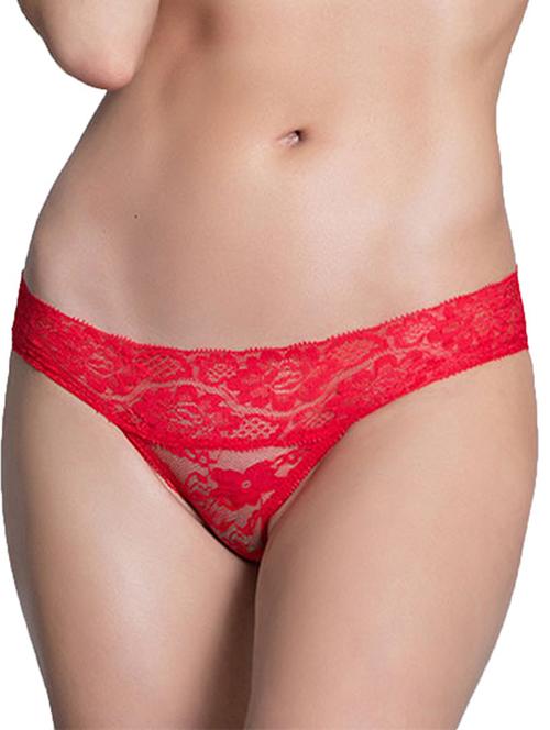 red lace bikini panty - 18752846 - Very Small Image - 1
