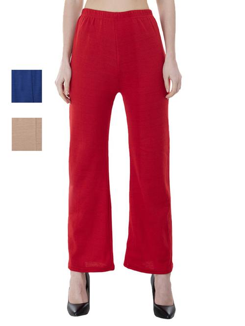 pack of 3 mid rise flat front trousers - 18753305 - Very Small Image - 1