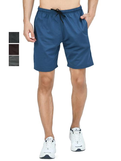 combo of mens solid bermuda shorts - 18754713 - Very Small Image - 1