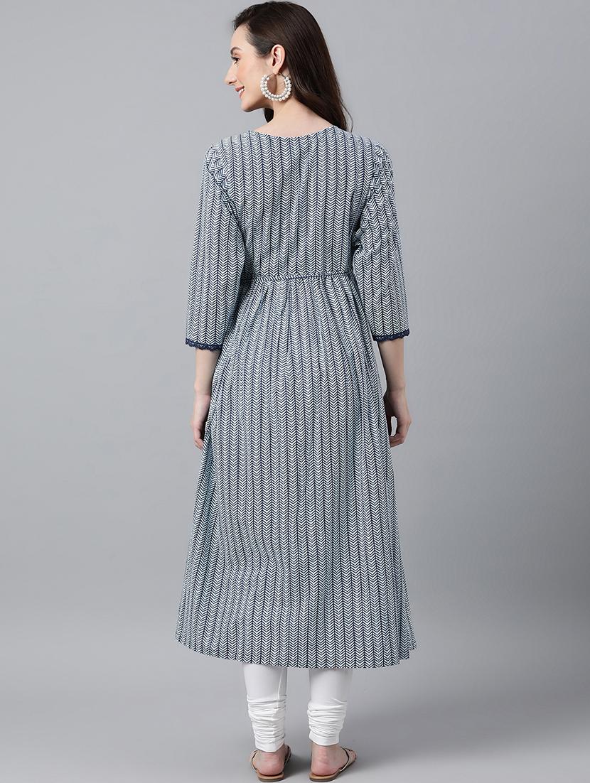 women's angrakha kurta - 18757985 - Standard Image - 2