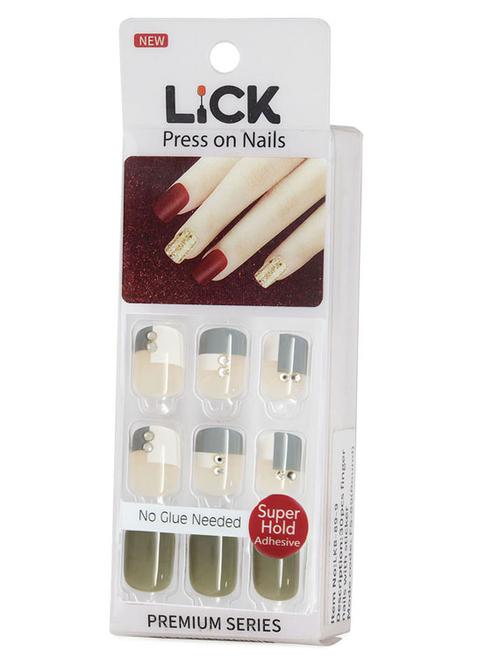 lick 30 pcs acrylic/artificial/fake reusable nail extension with application kit - 18760831 - Very Small Image - 1