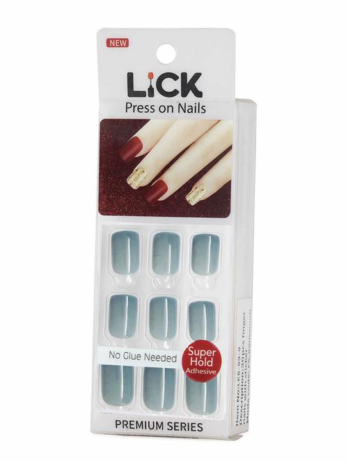lick 24 pcs artificial nails extension reusable stick on nails false fake nails - 18760898 - Very Small Image - 1
