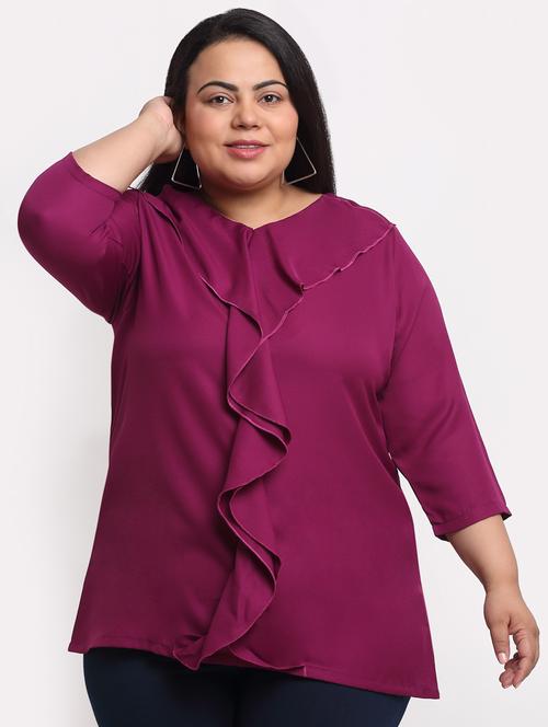 purple polyester regular top - 18765105 - Very Small Image - 1