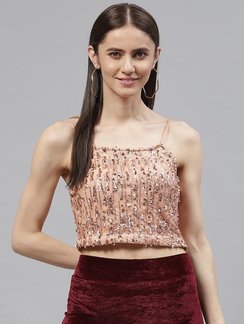 women's crop off shoulder top - 18765174 - Very Small Image - 1