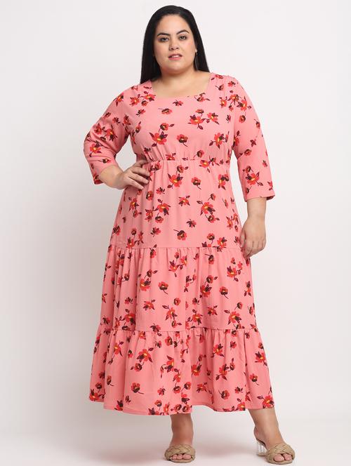 women's tiered dress floral dress - 18765534 - Very Small Image - 1