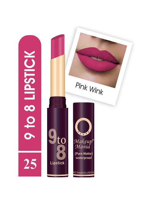 pure matte 9 to 8 long stay waterproof lipstick shade # 25 - 18766556 - Very Small Image - 1