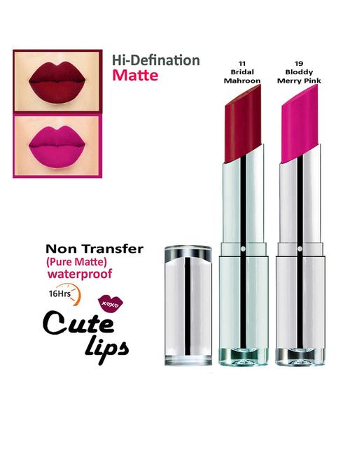 nontransfer matte lipstick combo of 2 - 18766641 - Very Small Image - 1