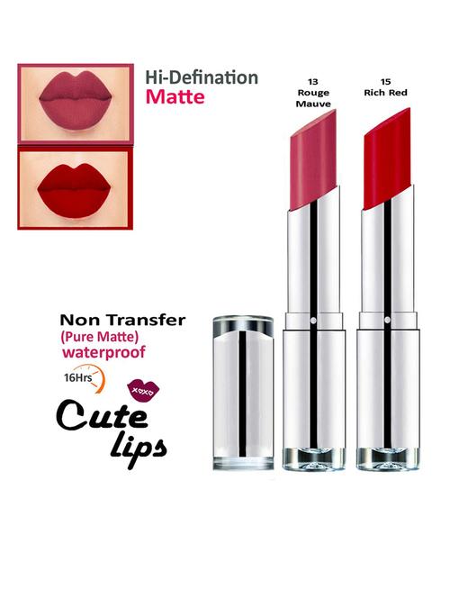 nontransfer matte lipstick combo of 2 - 18766677 - Very Small Image - 1