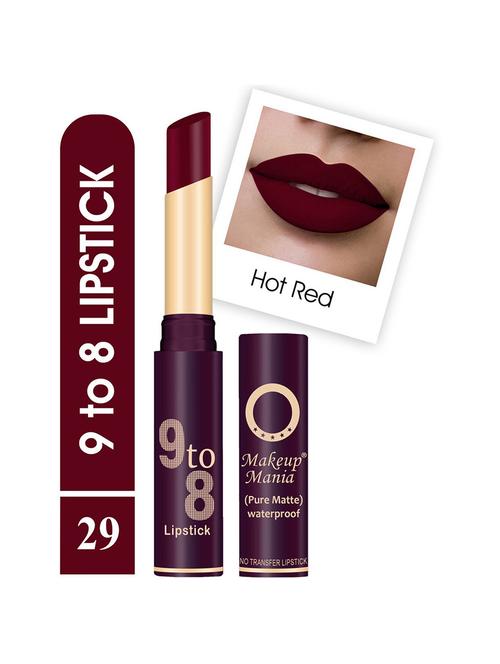 pure matte 9 to 8 long stay waterproof lipstick shade # 29 - 18767054 - Very Small Image - 1