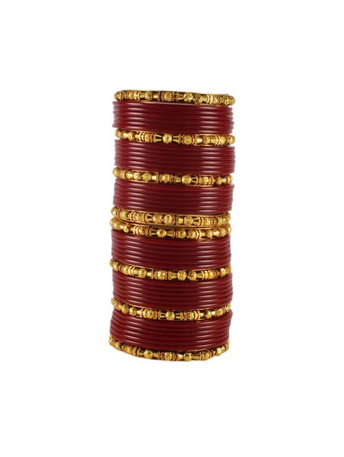 red gold platted acrylic-brass bangle with extra large size - 18768317 - Very Small Image - 1