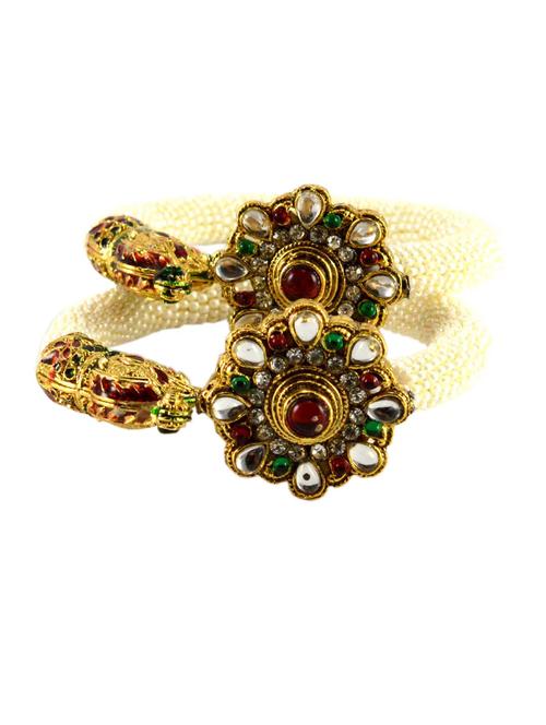 white stone acrylic-brass bangle - 18768427 - Very Small Image - 1