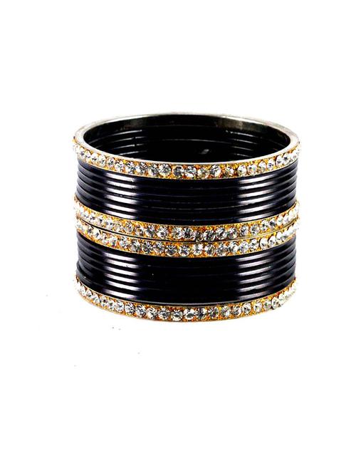 black plain acrylic-brass bangle with very extra large size - 18768462 - Very Small Image - 1