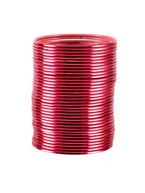 pink coloured plain brass bangle - 18768594 - Very Small Image - 1