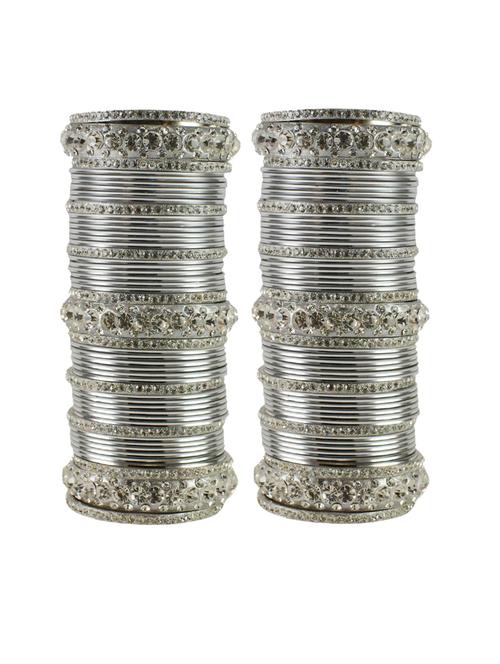 silver stone brass bangle - 18768676 - Very Small Image - 1