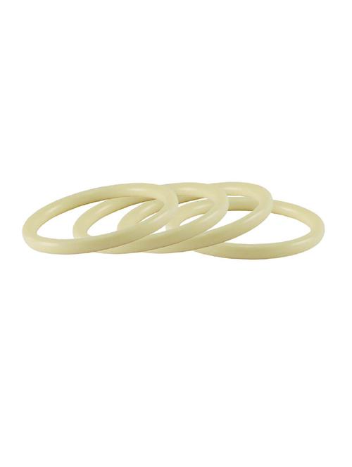 cream plain acrylic bangle with very extra large size - 18769279 - Very Small Image - 1