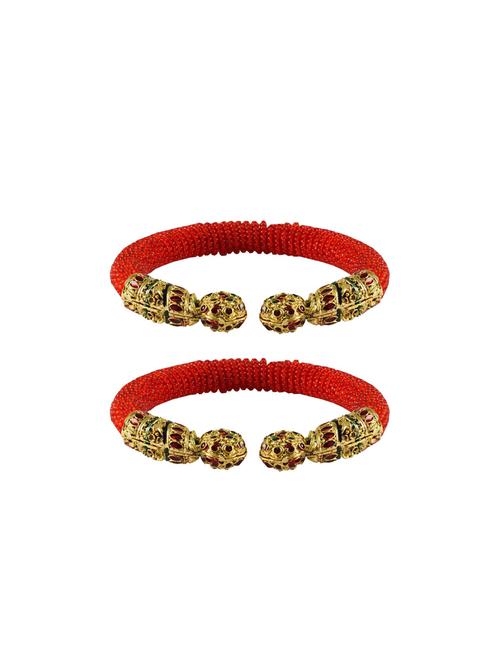 red plain acrylic-brass bangle with very extra large size - 18769343 - Very Small Image - 1